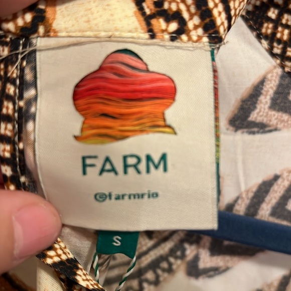 NWT Farm Rio Yawanawa Banana Lenzing Evovero Vanahu blouse - Picture 5 of 15